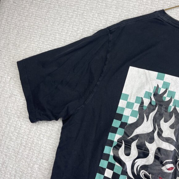 Roberto Cavalli Black ''Time Ravers'' Y2K Goth Graphic XL T-Shirt Italy Made - Picture 3 of 16